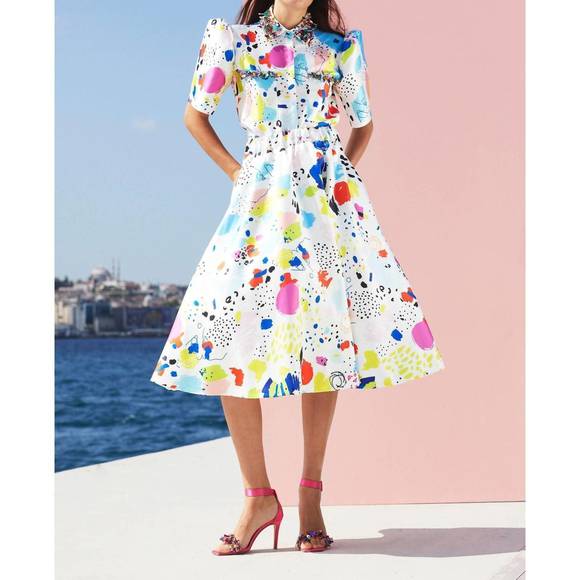 NEW NIHAN PEKER color therapy skirt in multi - Picture 1 of 1
